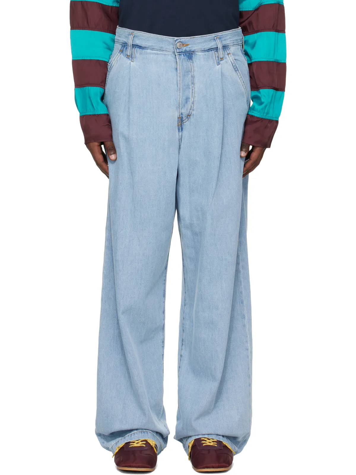 Dries Van Noten タック ジーンズ - 画像1