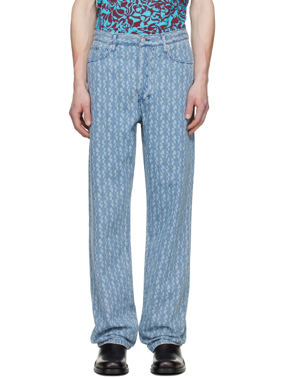 Dries Van Noten Printed-Graphic ジーンズ - 画像1