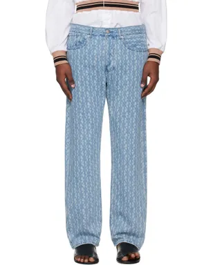 Dries Van Noten プリント ジーンズ - サムネイル1