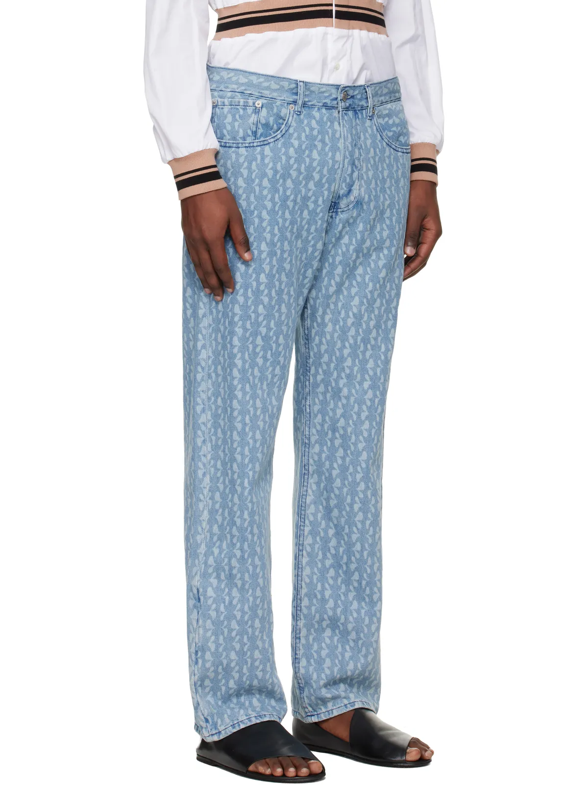 Dries Van Noten プリント ジーンズ - 画像2