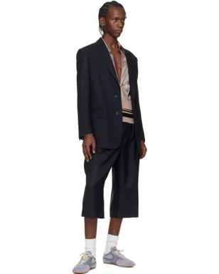 Dries Van Noten Belted Light Wool ショートパンツ - サムネイル4