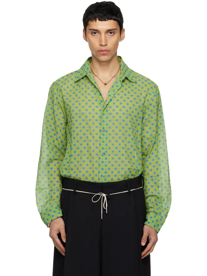 Dries Van Noten Dries Van Noten プリント コットン シャツの商品画像