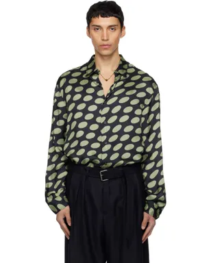 Dries Van Noten 水玉 サテン シャツ - サムネイル1