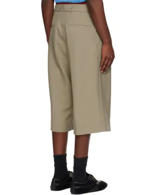 Dries Van Noten ベルト ウール モヘア ショートパンツ - サムネイル3