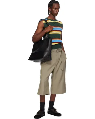 Dries Van Noten ベルト ウール モヘア ショートパンツ - サムネイル4