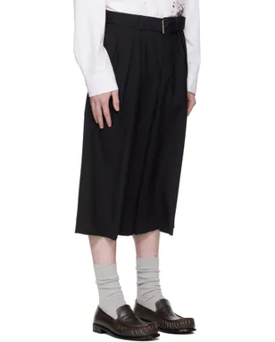 Dries Van Noten ウール モヘア ショートパンツ - サムネイル2