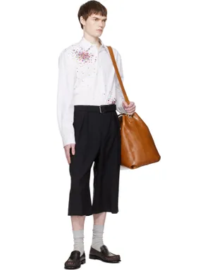 Dries Van Noten ウール モヘア ショートパンツ - サムネイル4