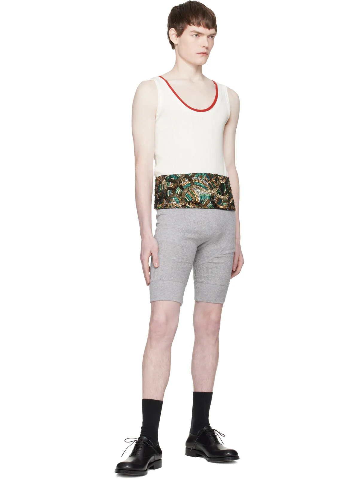 Dries Van Noten ポインテール ショートパンツ - 画像4