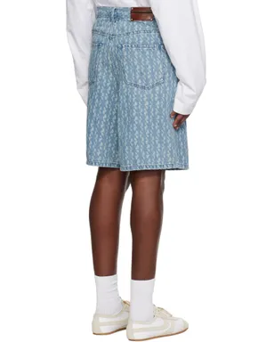 Dries Van Noten フェード デニムショートパンツ - サムネイル3