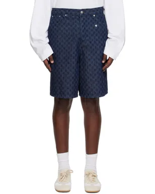 Dries Van Noten プリント デニムショートパンツ - サムネイル1