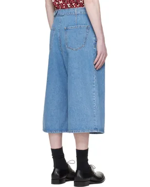 Dries Van Noten タック デニムショートパンツ - サムネイル3