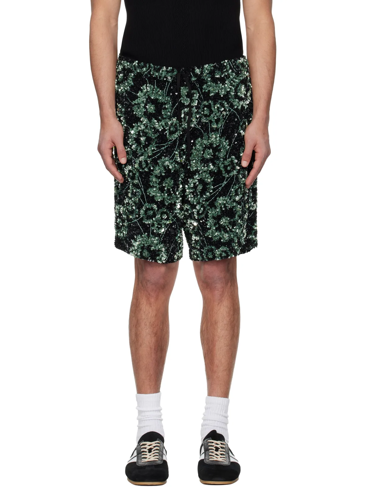 Dries Van Noten エンブロイダリー ショートパンツ - 画像1