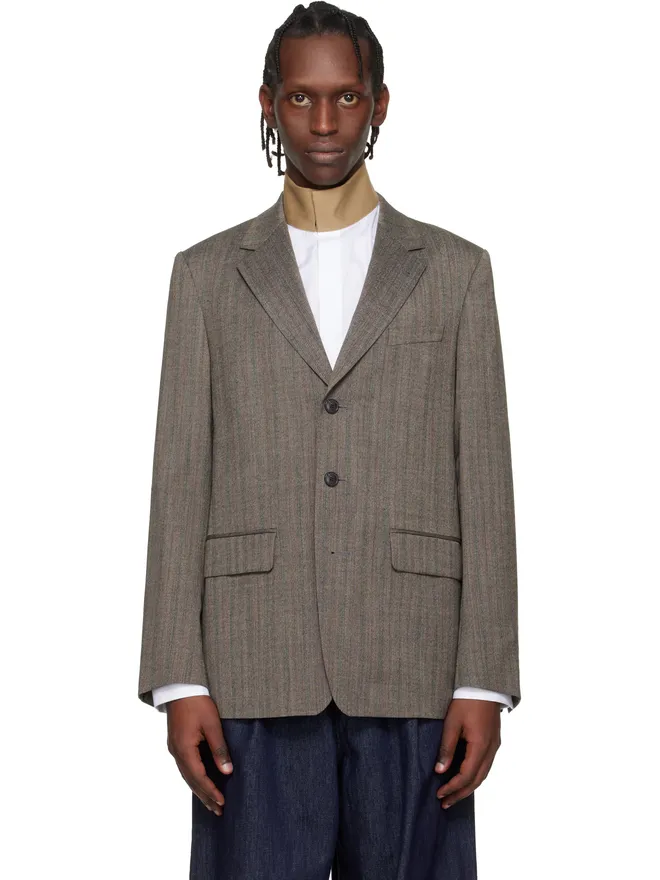 Dries Van Noten Dries Van Noten ルーズ ウール テーラードジャケットの商品画像