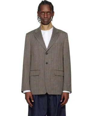 Dries Van Noten ルーズ ウール テーラードジャケット - サムネイル1