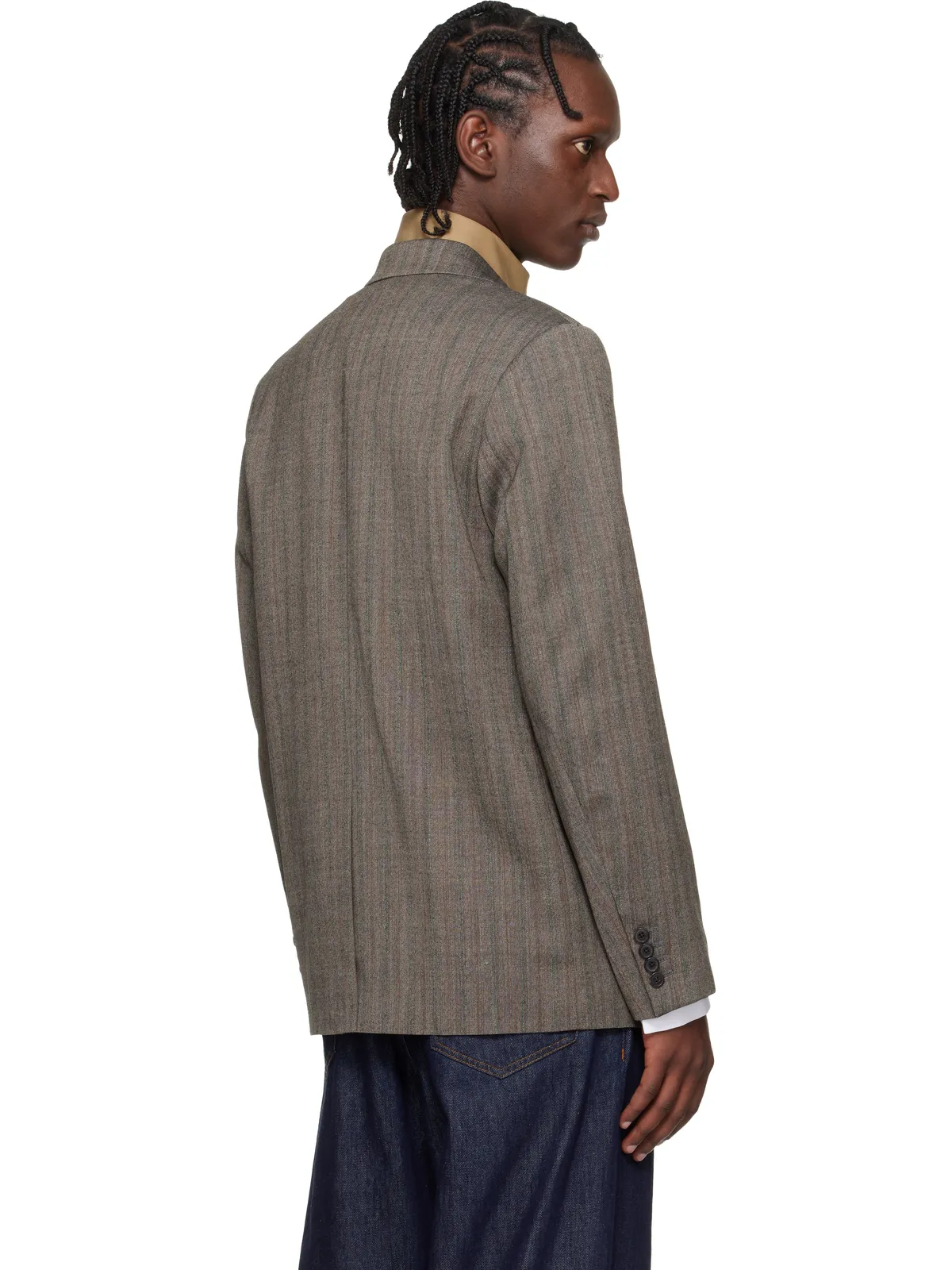Dries Van Noten ルーズ ウール テーラードジャケット - 画像3