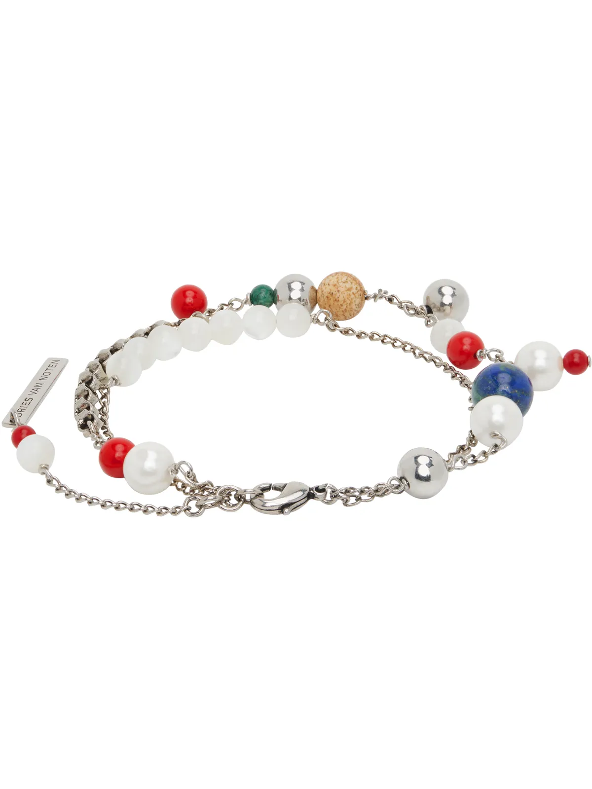 Dries Van Noten Double Chain チャームブレスレット - 画像2