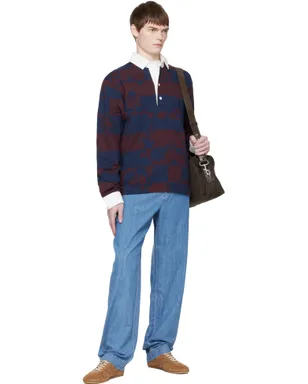 Dries Van Noten キャンバス＆ラムスキン バッグ - サムネイル4