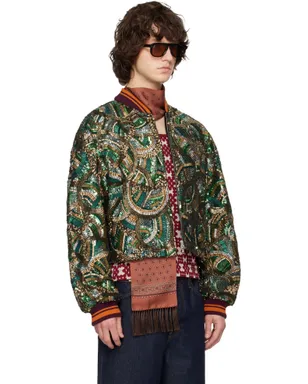 Dries Van Noten エンブロイダリー ボンバージャケット - サムネイル2