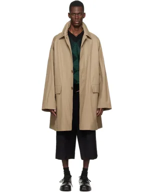 Dries Van Noten ルーズ コットン マックコート - サムネイル1