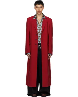 Dries Van Noten ウール ロングコート - サムネイル1