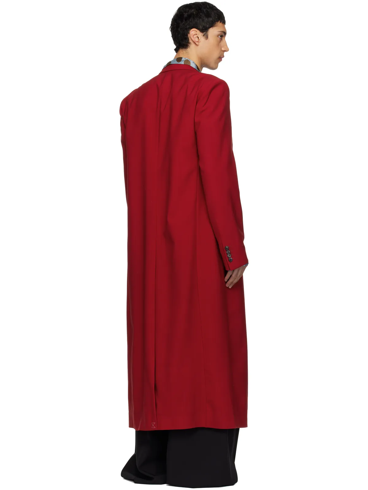 Dries Van Noten ウール ロングコート - 画像3