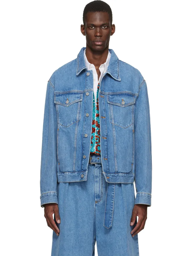 Dries Van Noten Dries Van Noten フラップポケット デニムジャケットの商品画像