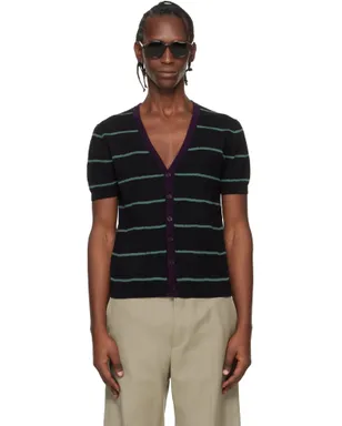 Dries Van Noten ボーダー カーディガン - サムネイル1