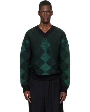 Dries Van Noten アーガイル セーター - サムネイル1