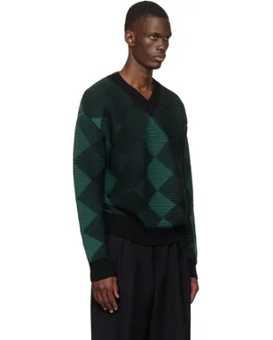 Dries Van Noten アーガイル セーター - サムネイル2