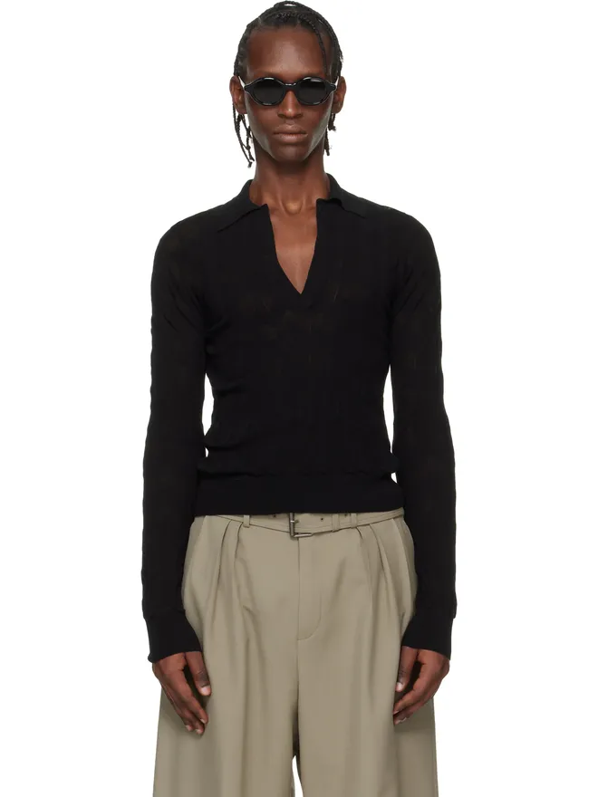 Dries Van Noten Dries Van Noten ニットポロシャツの商品画像