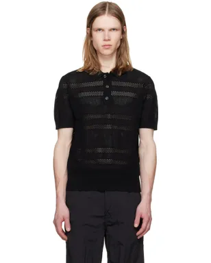 Dries Van Noten メッシュ ニットポロシャツ - サムネイル1