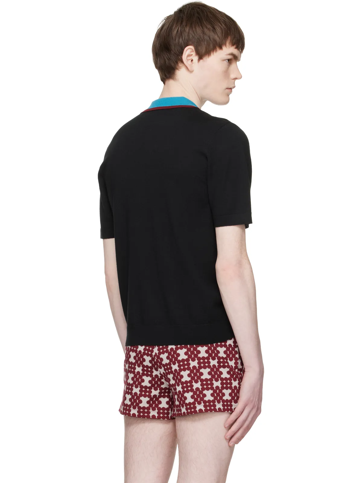 Dries Van Noten メリノウール ニットポロシャツ - 画像3