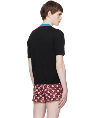Dries Van Noten メリノウール ニットポロシャツ - サムネイル3