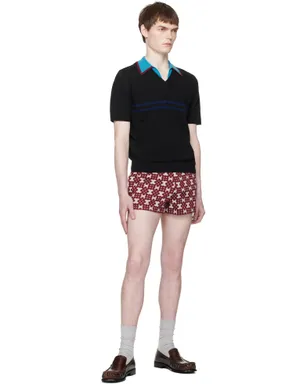 Dries Van Noten メリノウール ニットポロシャツ - サムネイル4