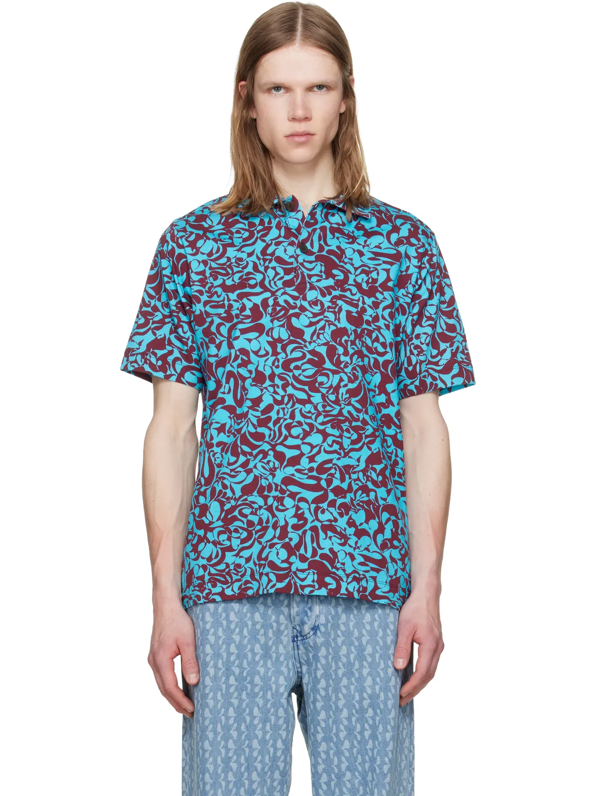 Dries Van Noten Two-Button ポロシャツ - 画像1