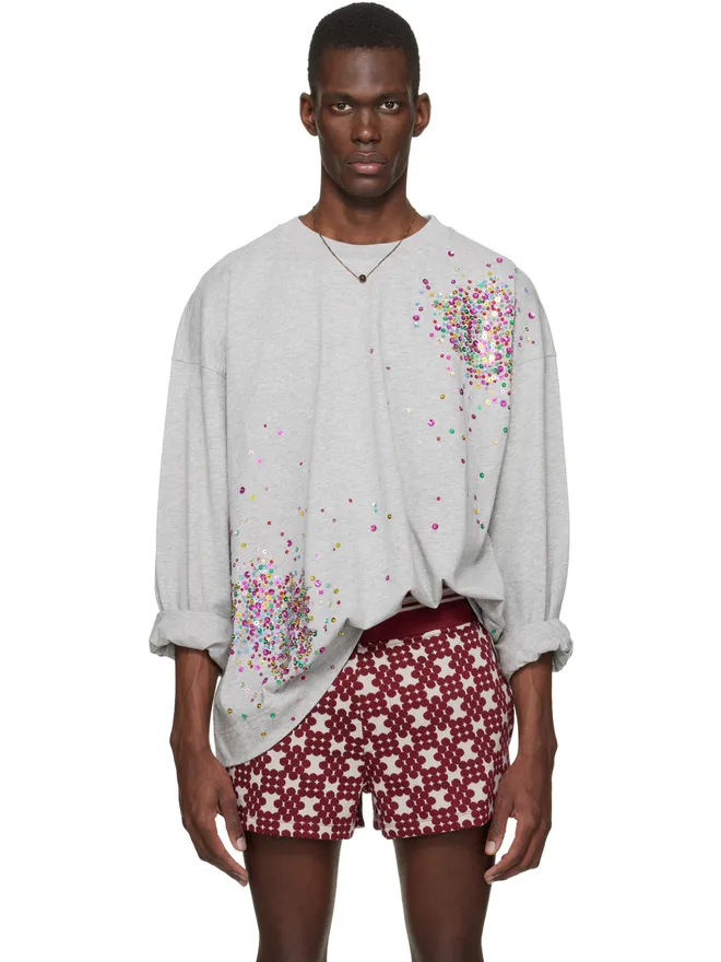 Dries Van Noten Dries Van Noten エンベリッシュド 長袖Tシャツの商品画像