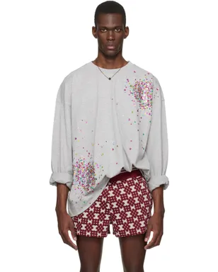 Dries Van Noten エンベリッシュド 長袖Tシャツ - サムネイル1