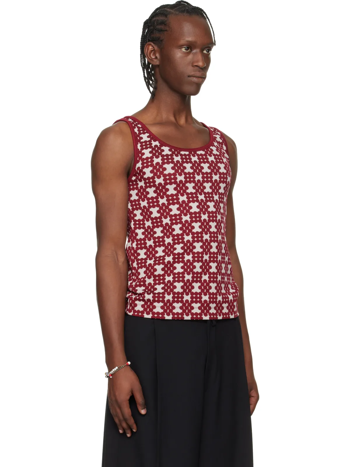Dries Van Noten ジャカード タンクトップ - 画像2
