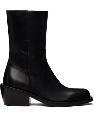 Dries Van Noten レザー ブーツ - サムネイル1