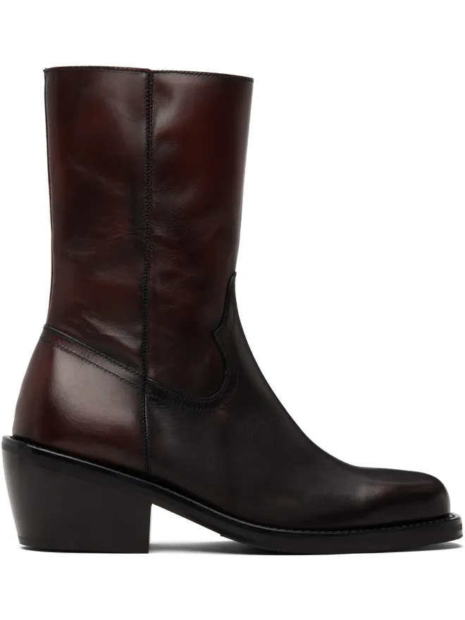 Dries Van Noten Dries Van Noten High レザー ブーツの商品画像