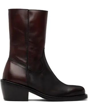 Dries Van Noten High レザー ブーツ - サムネイル1