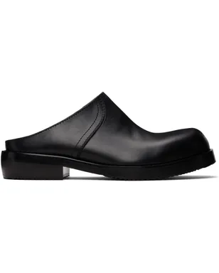 Dries Van Noten レザー クロッグ - サムネイル1