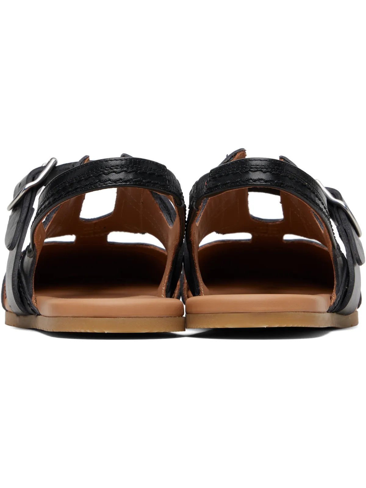 Dries Van Noten レザー サンダル - 画像2