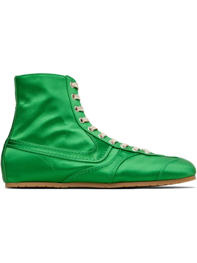 Dries Van Noten Dries Van Noten サテン ハイカットスニーカーの商品画像