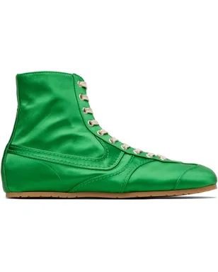 Dries Van Noten サテン ハイカットスニーカー - サムネイル1
