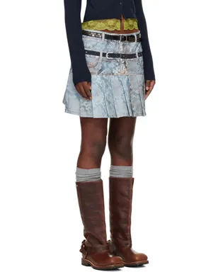 Andersson Bell Python Fade Printed デニム ミニスカート - サムネイル2