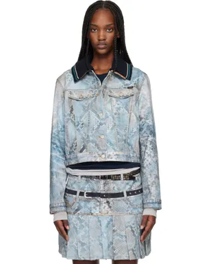 Andersson Bell Python Fade Printed デニムジャケット - サムネイル1