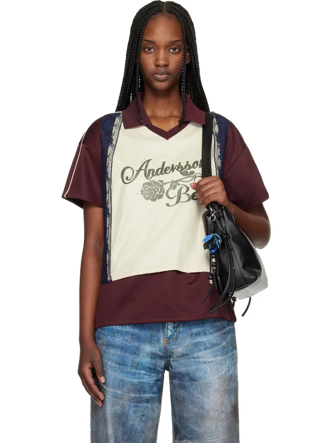 Andersson Bell Andersson Bell レース トリム ジャージー ポロシャツの商品画像