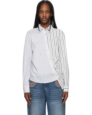 Andersson Bell Noa Striped Twist-Tuck シャツ - サムネイル1
