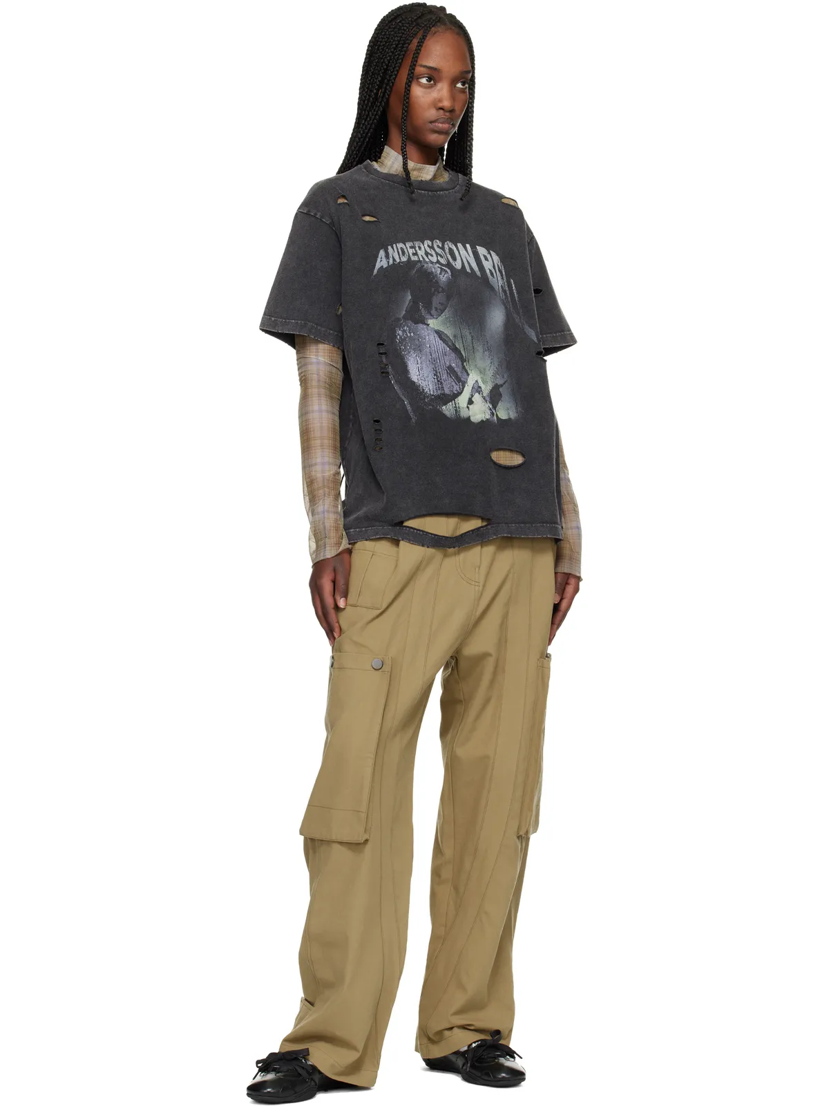 Andersson Bell Live Printed レイヤード Tシャツ セット - 画像4